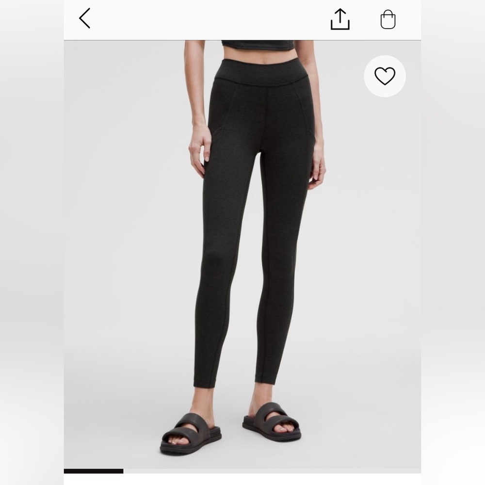 Lululemon soft suedy high rise tights leggings